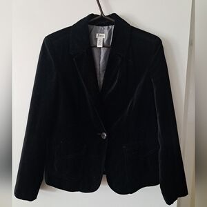 Bass Black Velvet Blazer